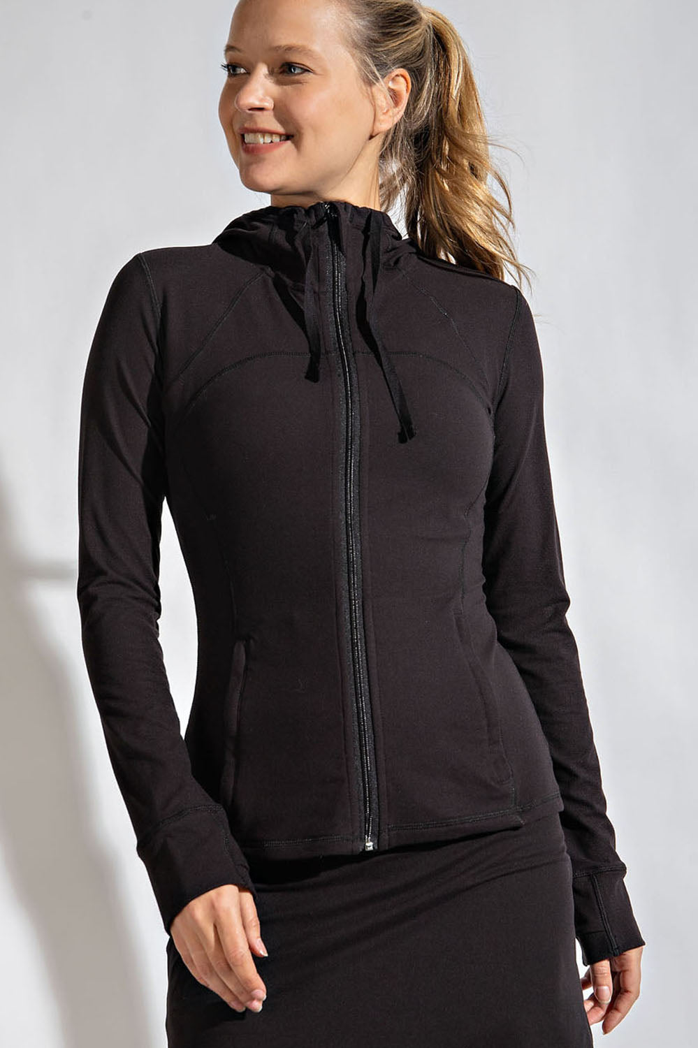 Fitted Buttery Soft Jacket with Hood