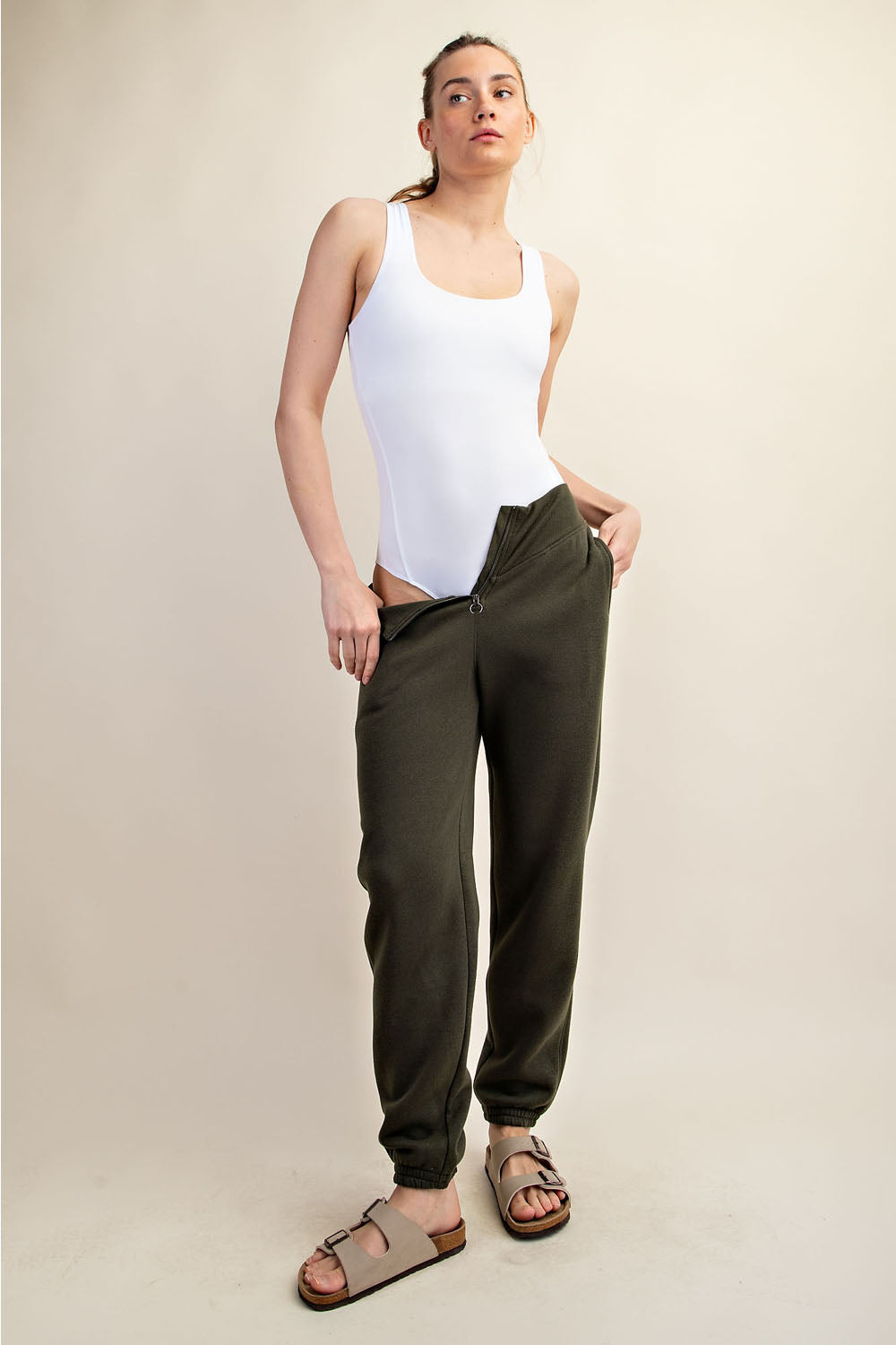 Recycled Butter Sleeveless Bodysuit