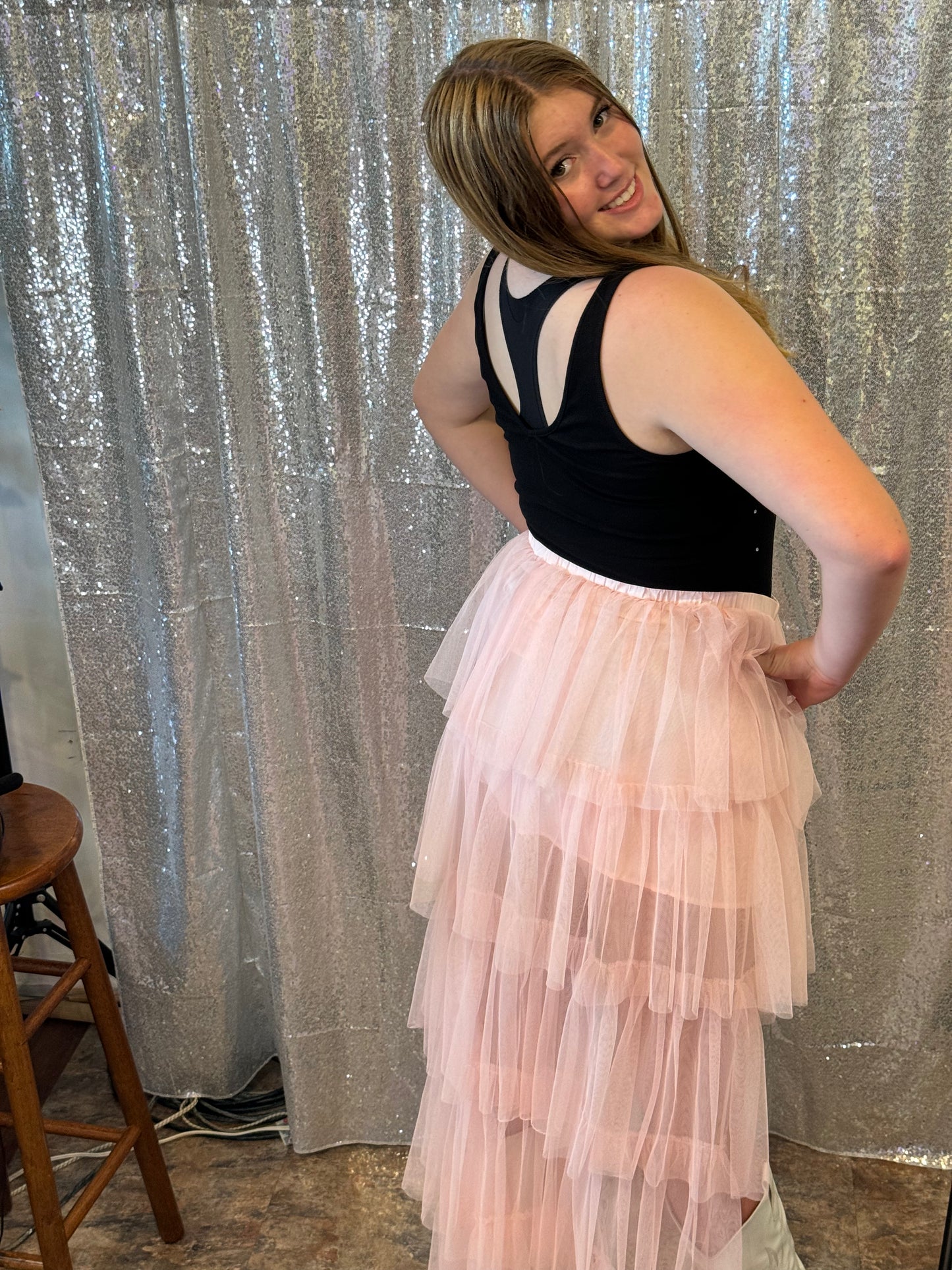 Pink Princess Train Skirt