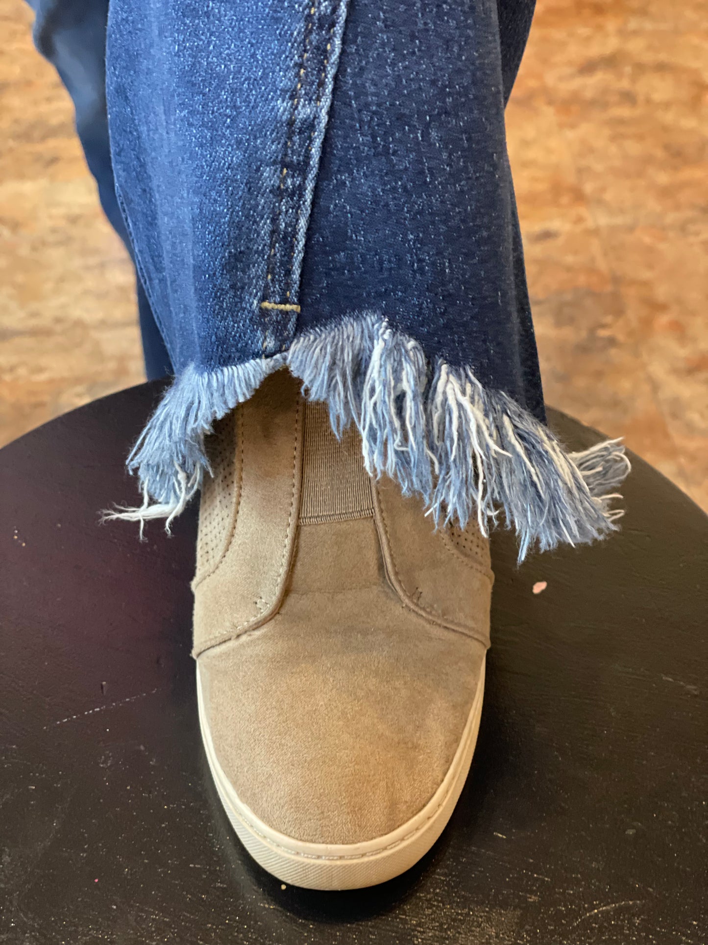 Dark Blue Shark Bite Jeans