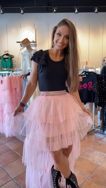 Pink Princess Train Skirt