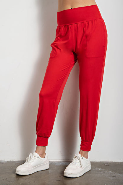 Butter Soft High Waist Joggers with Pockets - Sustainable and Comfortable