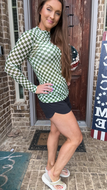 Checkered Game Day Mesh