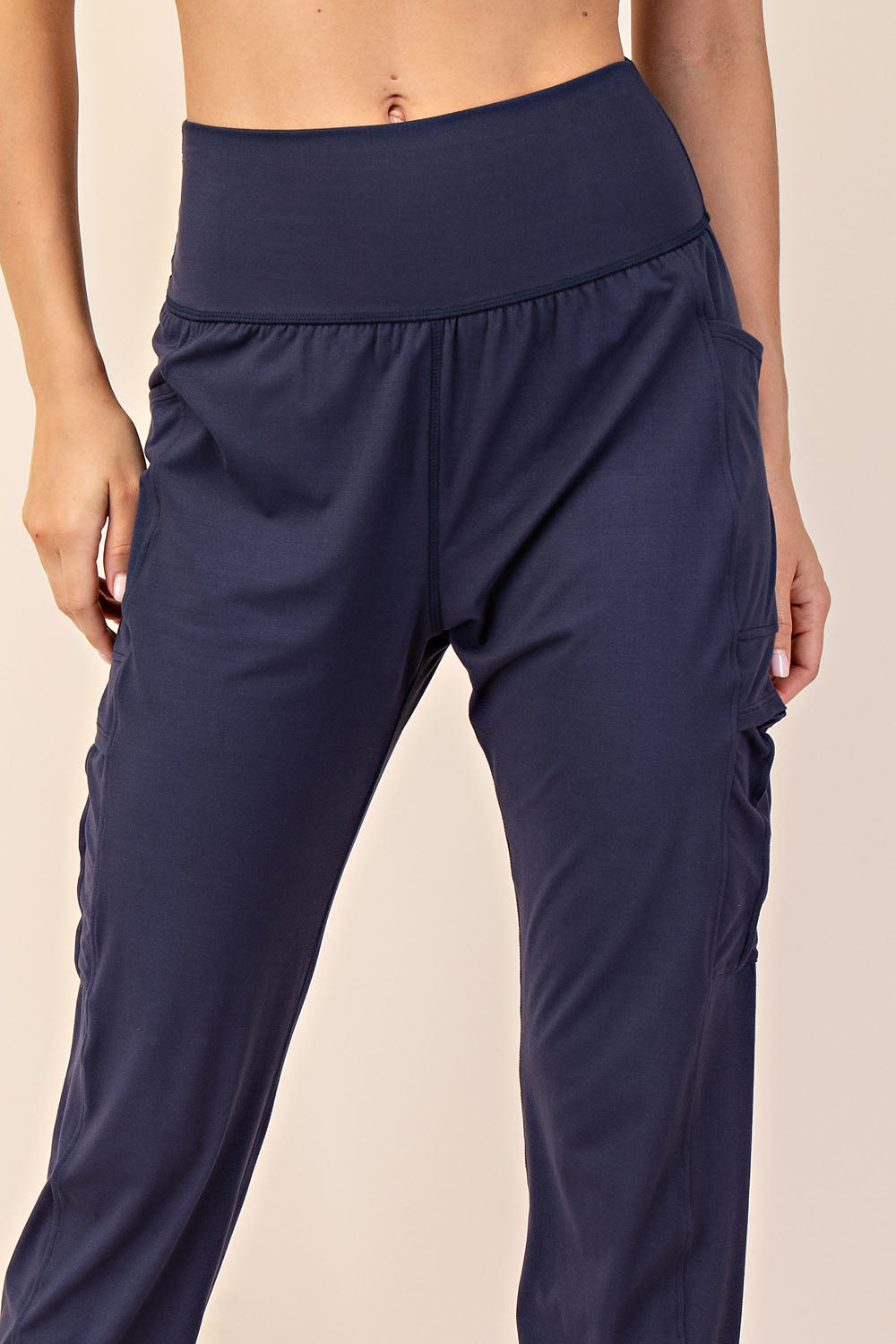 Butter Soft High Waist Joggers with Side Pockets - Sustainable and Comfortable