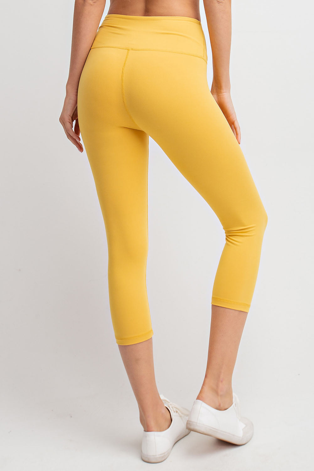 Buttery Soft Mustard Yoga Capris