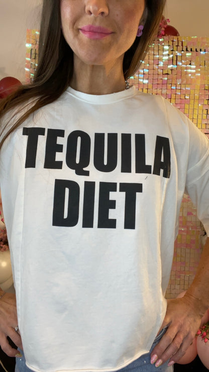 Tequila Diet Mom Crop Top