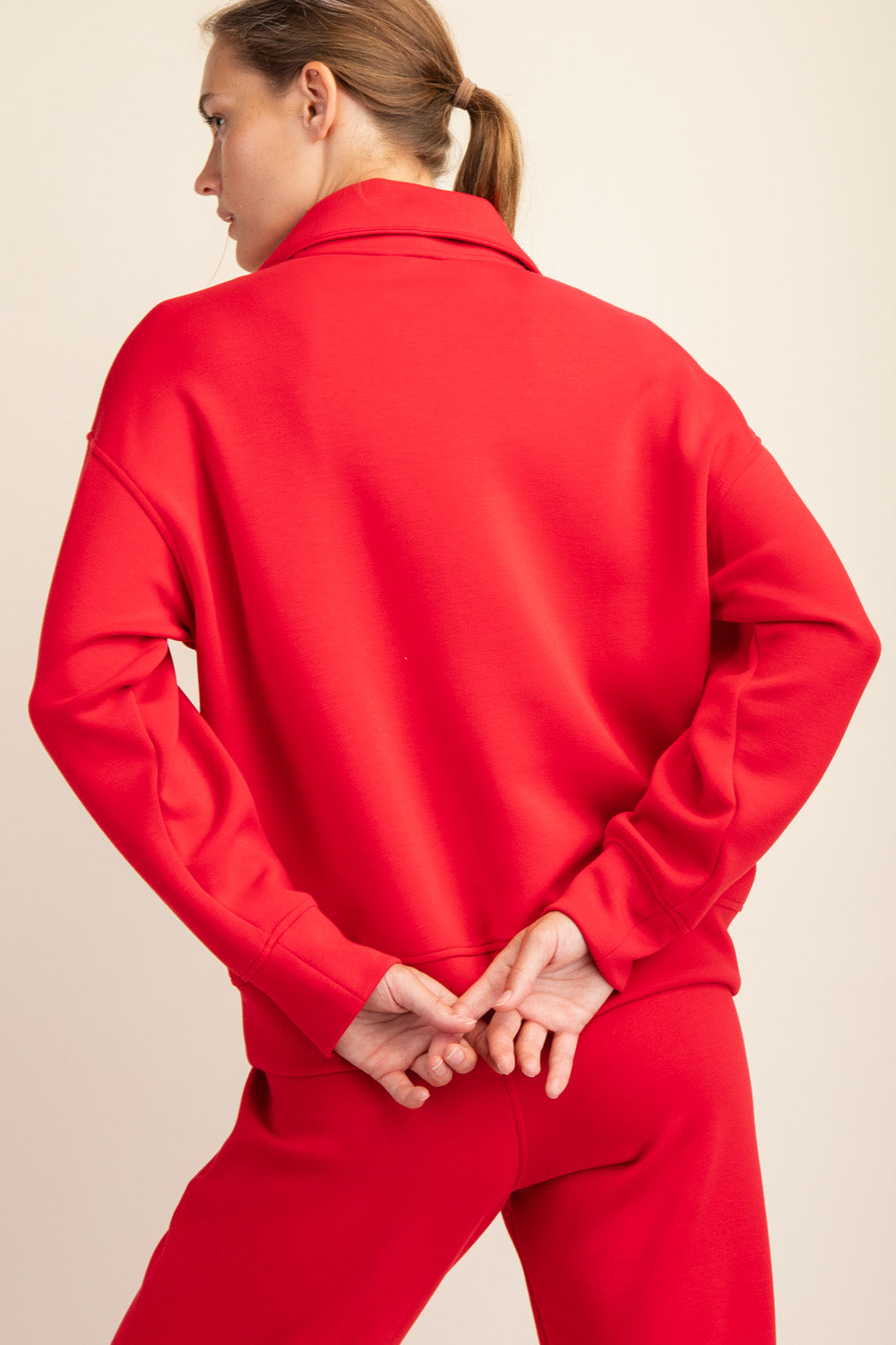 Buttery Soft Quarter Zip Pullover with Pockets