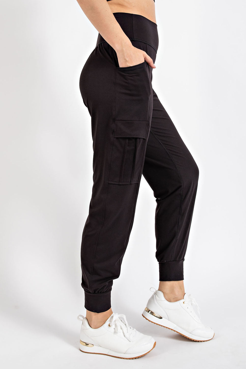 Butter Soft High Waist Joggers with Side Pockets - Sustainable and Comfortable