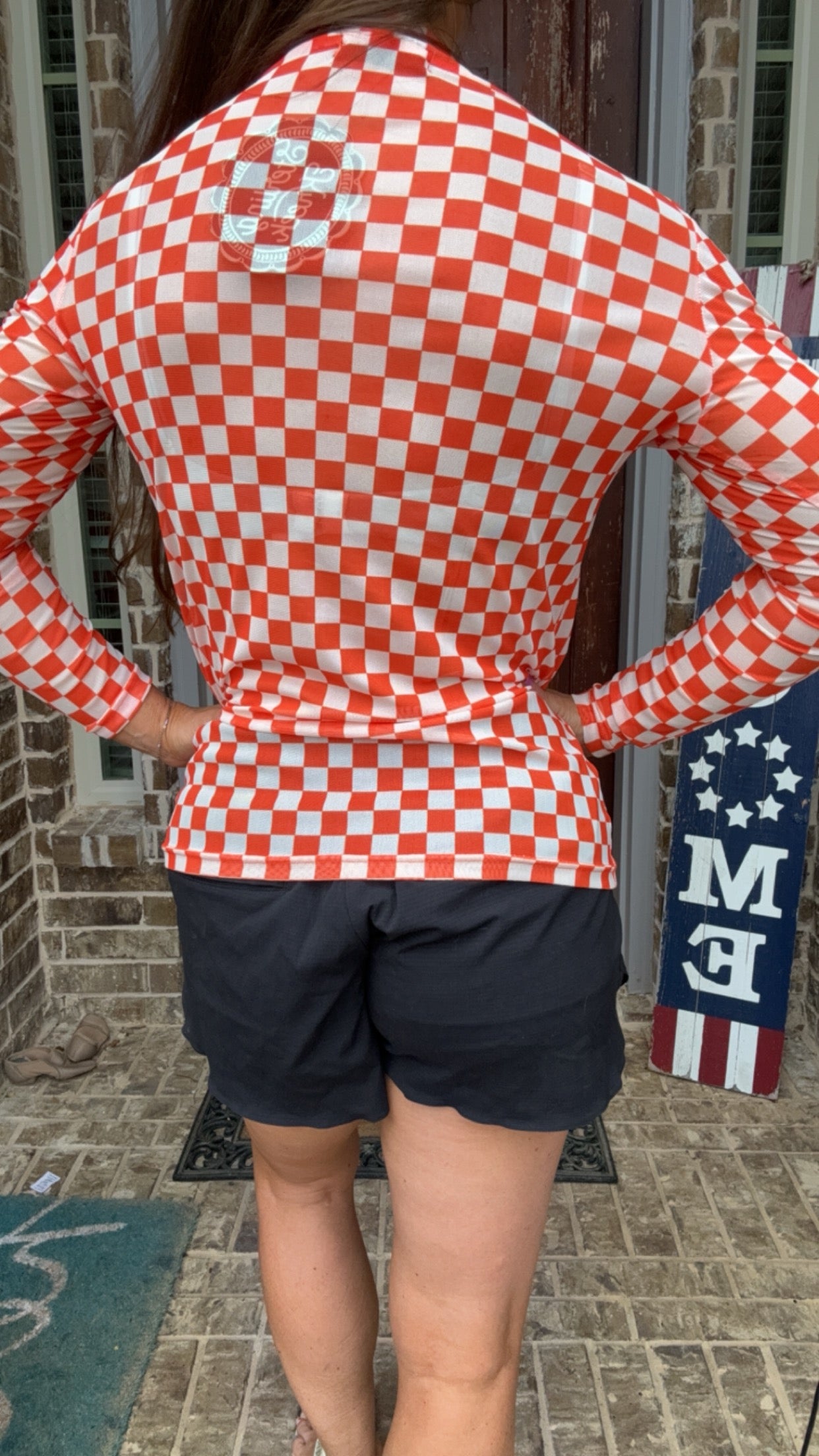 Checkered Game Day Mesh