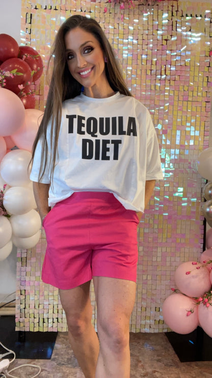 Tequila Diet Mom Crop Top