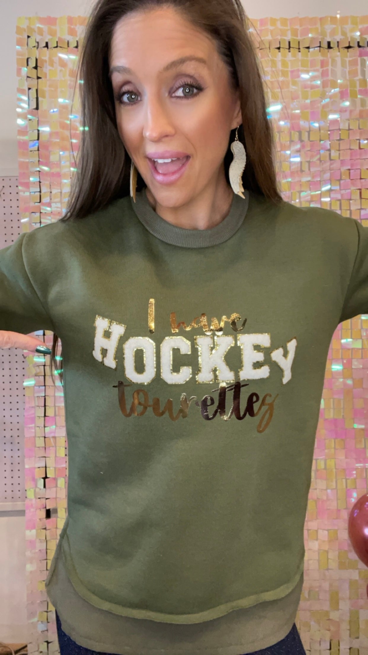 I have HOCKEY Tourettes Sweatshirt