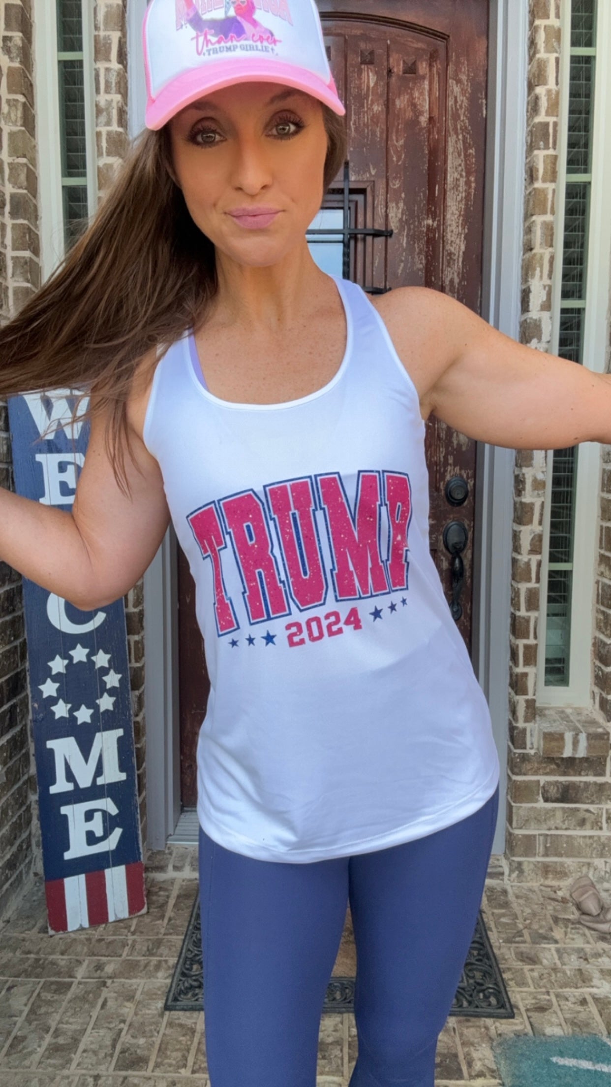 TRUMP 2024 Faux Glitter Tank