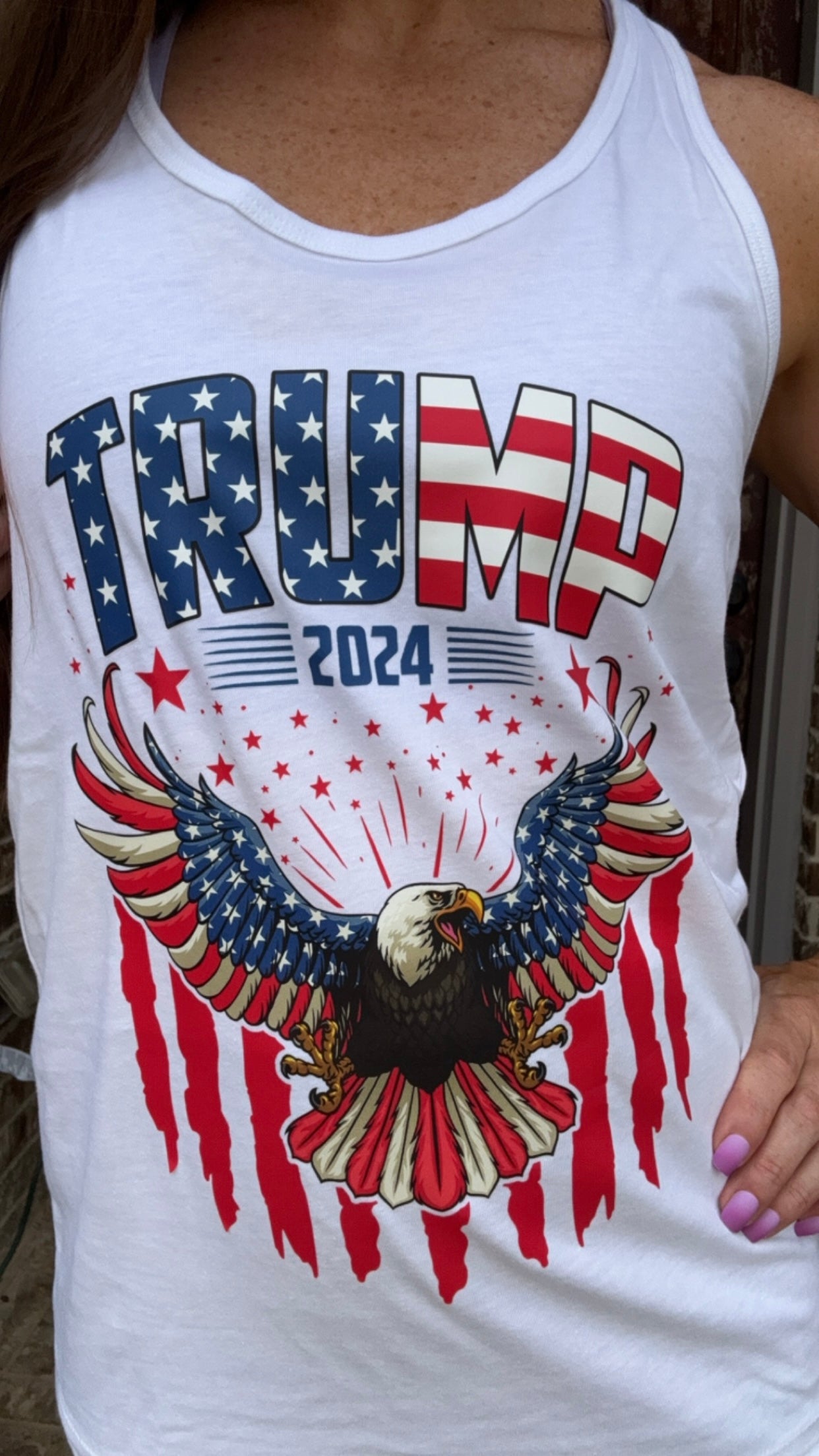 Trump 2025 American Eagle Tank Top