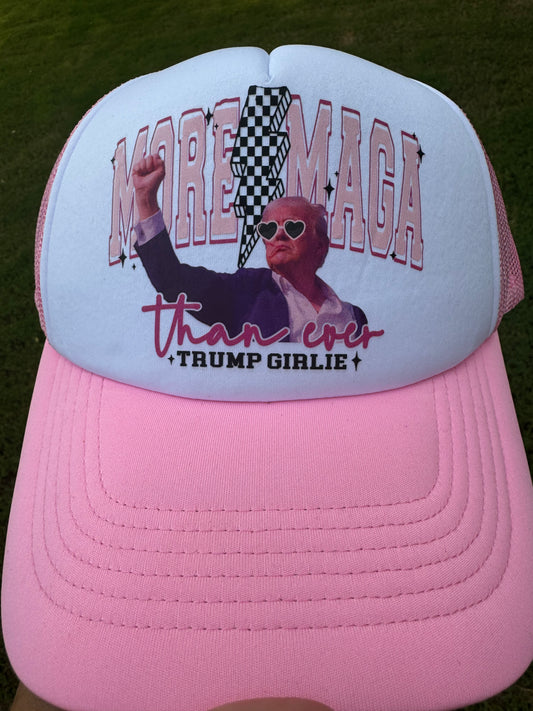 More MAGA than Ever TRUMP Girlie Trucker Hat